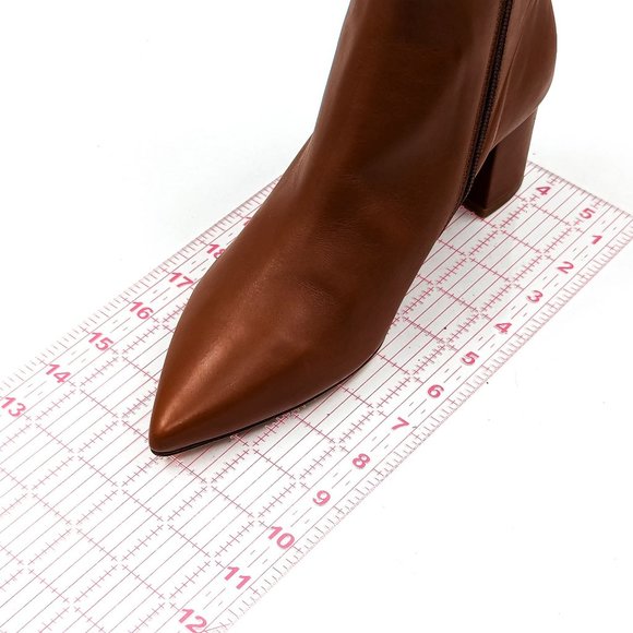 L'Agence Women Jeannie II Pointed Toe Brown Leather boots size 8US EUR 38.5 - Picture 3 of 11